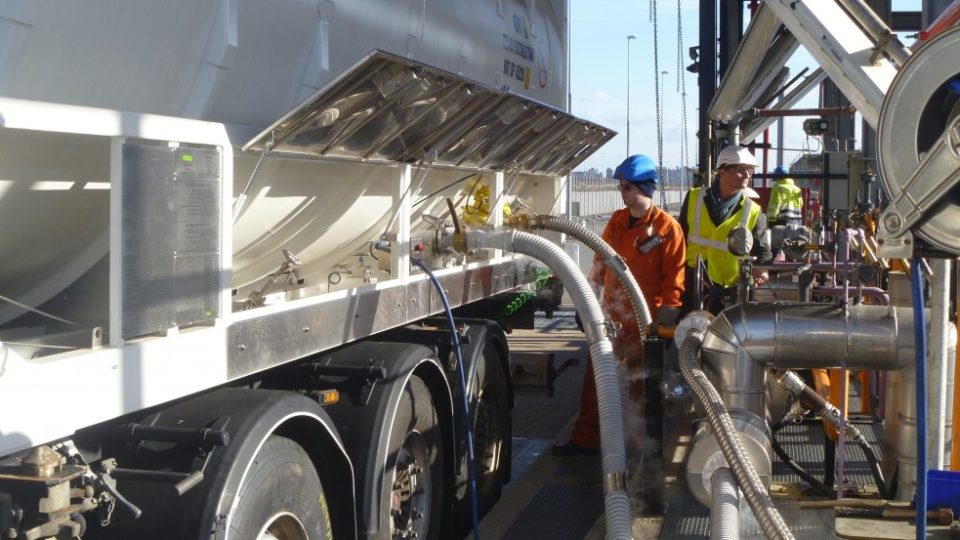 Loading and unloading of 40 ft cryogenic iso tank