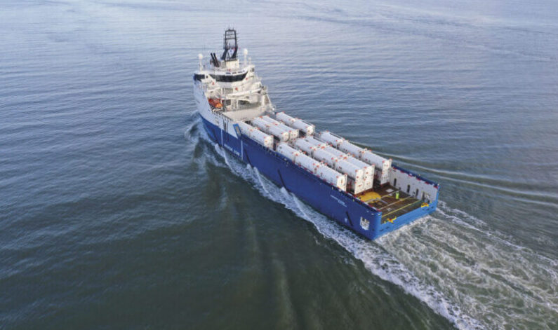 ISO tank containers being transported on a ship